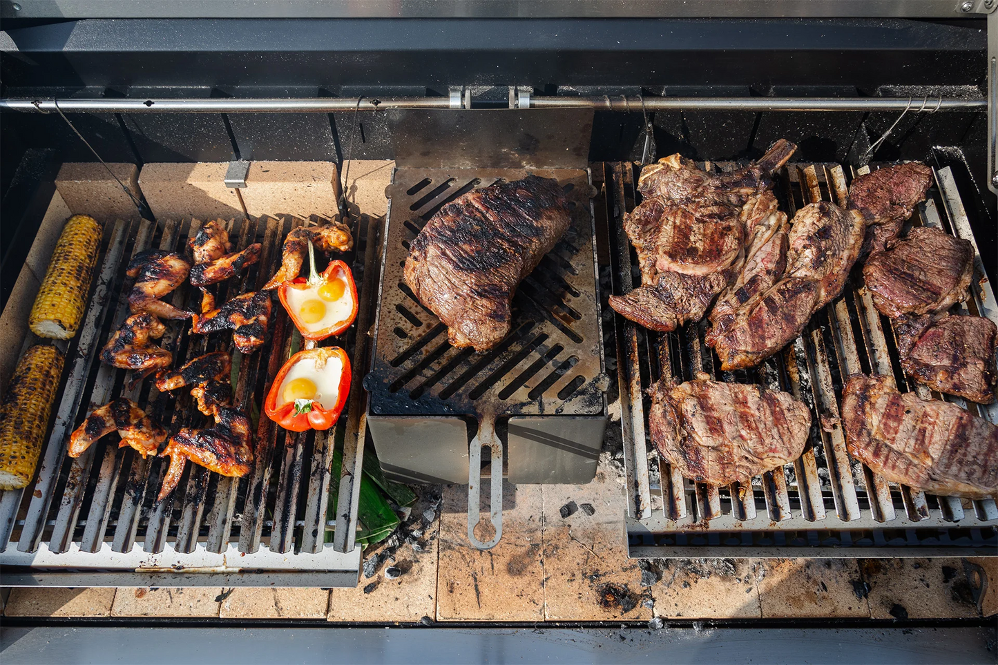 Flamery Large Asado PRO 2.2 Grill on Trolley